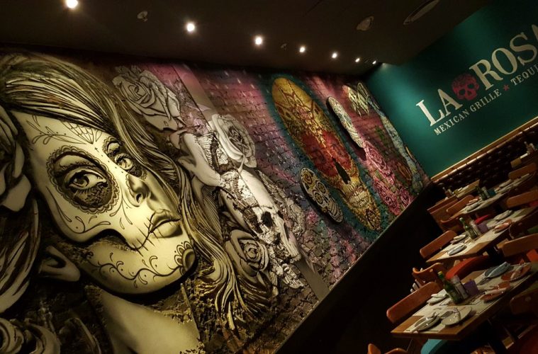 Mural at La Rosa Mexican Grille